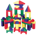 100 Piece Painted Unit Block Set