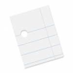 Composition Paper - 8-1/2 x 11 - 3/8 ruled - 500 Sheets