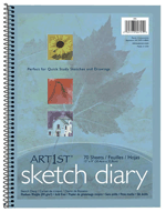 Art1st Sketch Diary - 9 x 6 - 70 Sheets