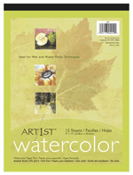 Art1st Watercolor Pad - 9 x 12 - 12 Sheets