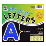 Self-Adhesive Letters Blue 4 inch