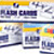 Blank Flash Card Dispenser Box - 3 x 9 - Assorted Colors - 250 qty