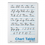 Chart Tablets - 24 x 32 - Unruled, Cursive Cover - 25 Sheets