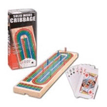 Wooden Cribbage with Cards