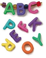 Manuscript Letter Beads