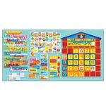 All-In-One Schoolhouse Calendar Bulletin Board