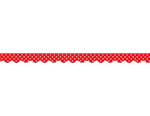 Border Trim, Red Mini Polka Dots 