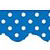 Blue Mini Polka Dots Border Trim, Blue 