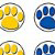 Colorful Paw Prints Mini Stickers Value Pack 