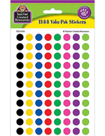 Colorful Circles Mini Stickers Value Pack, Multi Color 