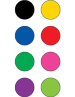 Colorful Circles Mini Stickers, Multi Color 