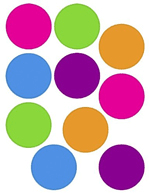 Bright Colors Circles Accents 