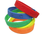 Paw Prints Wristbands, Multi Color 