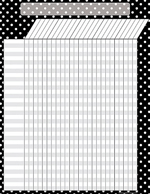 Black Polka Dots Incentive Chart, Black 