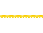 Yellow Mini Polka Dots Border Trim, Yellow 