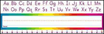 Name Plates: Alphabet-Number Line (Standard)