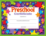 Preschool Certificate Pre-K-Kindergarten Certificates and Diplomas