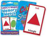 Colors and Shapes Memory Match Challenge Cards