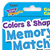 Colors and Shapes Memory Match Challenge Cards