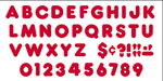 Red 2 ft Casual Ready Letters