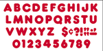 Red 4 ft Casual Ready Letters