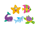 Sea Life superShapes Stickers