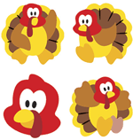 Turkey Time superShapes Stickers