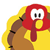Turkey Time superShapes Stickers