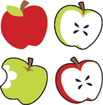 Tasty Apples superShapes Stickers