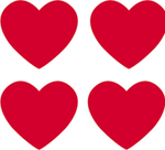 Red Hearts superShapes