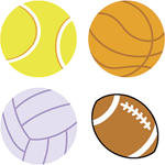 Sport Balls superShapes Stickers