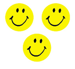 Neon Yellow Smiles superSpots Stickers 