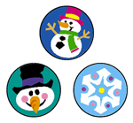 Winter Joys superSpots Stickers
