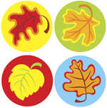 Fall Leaves superSpots Stickers