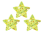 Gold Sparkle Stars superShapes Stickers