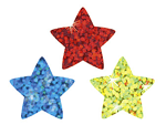 Colorful Sparkle Stars superShapes Stickers