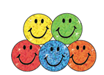 Colorful Sparkle Smiles superSpots Stickers