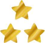 Gold Foil Stars superShapes Stickers