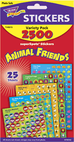 Animal Friends superSpots Stickers Variety Pack 