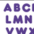Purple 4 inch Casual Ready Letters