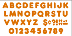 Orange 4 ft Casual Ready Letters