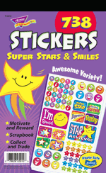 Super Stars and Smiles Sticker Pad