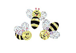 Buzzing Bumblebees Sparkle Stickers 
