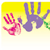 Rainbow Handprints Name Tags