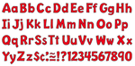 Red 4 inch Playful Combo Pack Ready Letters