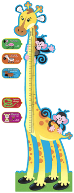 Giraffe Growth Chart Bulletin Board Set