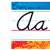 Splashy Colors Alphabet Line (Modern Cursive) Bulletin Board Set
