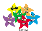 Colorful Star Smiles (Fruit Punch) Stinky Stickers