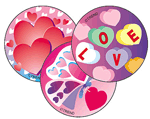 Valentines Day (Cherry) Large Round Stinky Stickers