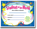 Student of the Week Certificate